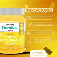 PACK 2 GOMITAS HIERRO NIÑOS  + OMEGA 3 ADULTO SOTTCORLABS