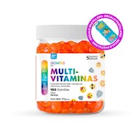 Gomitas Multivitaminas Adulto 150 Gomitas - Dermo Sumak + Regalo 1 Pastillero