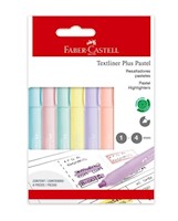 Resaltador x 6 Pastel Faber Castell Textliner Plus