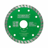 Disco Diamantado Turbo 4 1/2" (115 mm) para Cerámica Kamasa KM254
