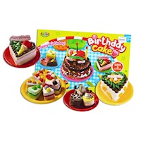 Masa Moldeable Juguete Pastel de Cumpleaños para Niños