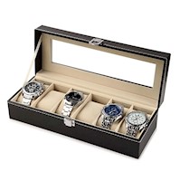 Caja Organizador Porta Relojes 6 compartimientos