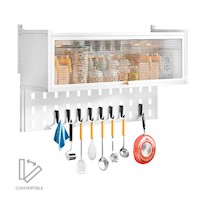 Organizador Estante de Cocina Colgante 67 CM Blanco 44A