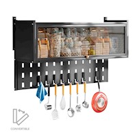 Organizador Estante de Cocina Colgante 67 CM Negro 44A