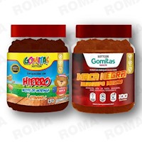 PACK 2 GOMITAS HIERRO NIÑOS + GOMITAS MACA NEGRA SOTTCORLABS