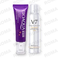PACK CREMA BLANQUEADORA DE ZONAS y SPRAY FACIAL ACLARANTE V7 BIOAQUA