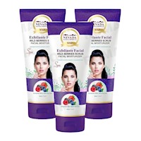 PACK 3 EXFOLIANTE FACIAL FRUTOS DEL BOSQUE 200ML NEVADA