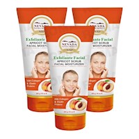 PACK 3 EXFOLIANTE FACIAL DE DURAZNO 200G NEVADA