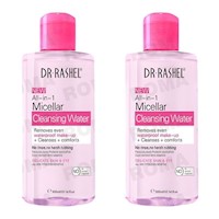PACK 2 AGUA MICELAR LIMPIADOR ROSA 300ML DR RASHEL