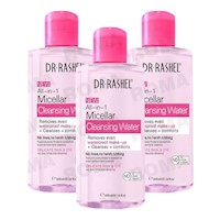 PACK 3 AGUA MICELAR LIMPIADOR ROSA 300ML DR RASHEL