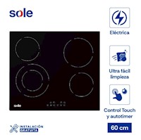 Cocina Encimera Sole SOLCO071 vitrocerámica 60cm