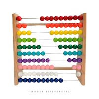 ABACO HORIZONTAL ARCO IRIS - JUEGO DIDÁCTICO