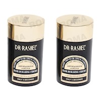 PACK 2 POLVO DE FIBRAS CAPILARES NEGRO 22G DR RASHEL