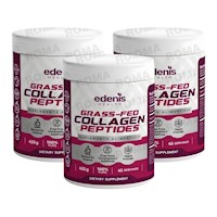 PACK 3 PÉPTIDOS DE COLÁGENO GRASS-FED 450G EDENIS HEALTH