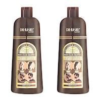 PACK 2 SHAMPOO TINTE COLÁGENO Y ACEITE ARGÁN CASTAÑO 400ML DR RASHEL