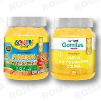 PACK 2 GOMITAS VITAMINAS NIÑOS + OMEGA 3 ADULTO SOTTCORLABS
