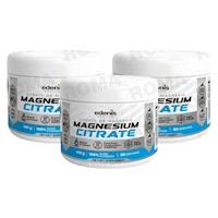 PACK 3 CITRATO DE MAGNESIO 400G EN POLVO EDENIS HEALTH
