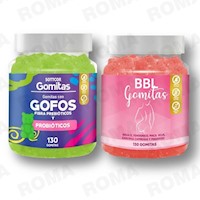 PACK 2 GOMITAS GOFOS NIÑOS + GOMITAS AGUAJE BBL SOTTCORLABS