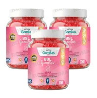 PACK 3 GOMITAS DE AGUAJE BBL ADULTOS SOTTCOR LABS 150 UNIDADES