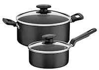 Juego de ollas de Aluminio Loreto con tapa x4pzs 24Cm-18Cm - 75286028