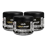 PACK 3 MELENA DE LEONA LION`S MANE 240G EDENIS HEALTH