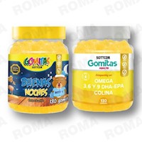 PACK 2 GOMITAS BUENAS NOCHES NIÑOS + OMEGA 3 ADULTO SOTTCORLABS