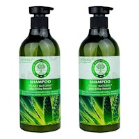 PACK 2 SHAMPOO ALOE VERA 550ML WOKALI