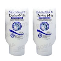 PACK 2 CREMA CORPORAL BLANQUEADORA DONKEY MILK 180ML WOKALI