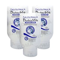 PACK 3 CREMA CORPORAL BLANQUEADORA DONKEY MILK 180ML WOKALI