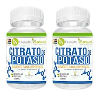 PACK 2 CITRATO DE POTASIO HEALTHNATURAL 2000MG