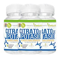 PACK 3 CITRATO DE POTASIO HEALTHNATURAL 3000MG