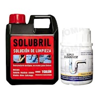SOLUCIÓN DE PISOS SOLUBRIL + DESATORADOR DE TUBERÍAS
