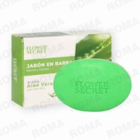 JABÓN EN BARRA AROMA A ALOE VERA 90G FLOWER SECRET