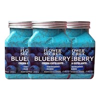 PACK 3 CREMA EXFOLIANTE BLUEBERRY FLOWER SECRECT 1500ML