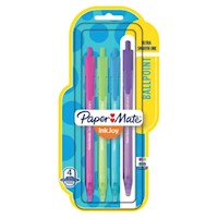 Set de Bolígrafo Retráctil  Pack x4 Modelo LA3748