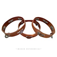 PANDERETA CHICA DE MADERA CLÁSICA