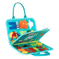 MALETÍN TABLERO DIDÁCTICO SENSORIAL - JUEGO DIDÁCTICO