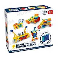 BLOQUES DIDÁCTICOS ELÉCTRICOS 180 PIEZAS JUEGO DIDÁCTICO