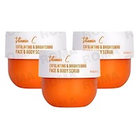 PACK 3 EXFOLIANTE CORPORAL Y FACIAL VITAMINA C 250G DR RASHEL