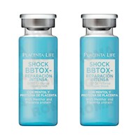 PACK 2 SHOCK BBTOX REPARACION INTENSA 15ML PLACENTA LIFE