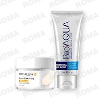 PACK CREMA ACLARANTE Y GEL LIMPIADOR ANTI ACNÉ BIOAQUA