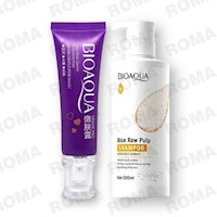 PACK CREMA BLANQUEADORA DE ZONAS y SHAMPOO DE ARROZ BIOAQUA