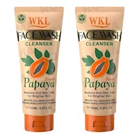 PACK 2 LIMPIADOR FACIAL PAPAYA 150ML WOKALI