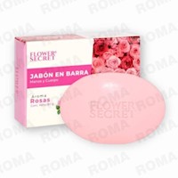JABÓN EN BARRA AROMA A ROSAS 90G FLOWER SECRECT