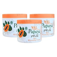 PACK 3 CREMA ACLARANTE PAPAYA Y LECHE 115ML WOKALI