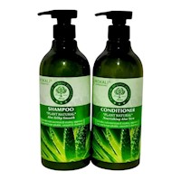 SHAMPOO Y ACONDICIONADOR ALOE VERA 550ML WOKALI