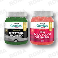 PACK GOMITAS CITRATO DE MAGNESIO Y GOMITAS DHA SOTTCOR LABS