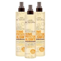 PACK 3 TERMO PROTECTOR ALISANTE 250ML PLACENTA LIFE