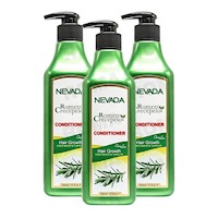 PACK 3 ACONDICIONADOR ROMERO CRECEPELO 520ML NEVADA