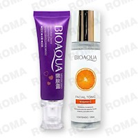 PACK CREMA BLANQUEADORA DE ZONAS y TÓNICO FACIAL VITAMINA C BIOAQUA